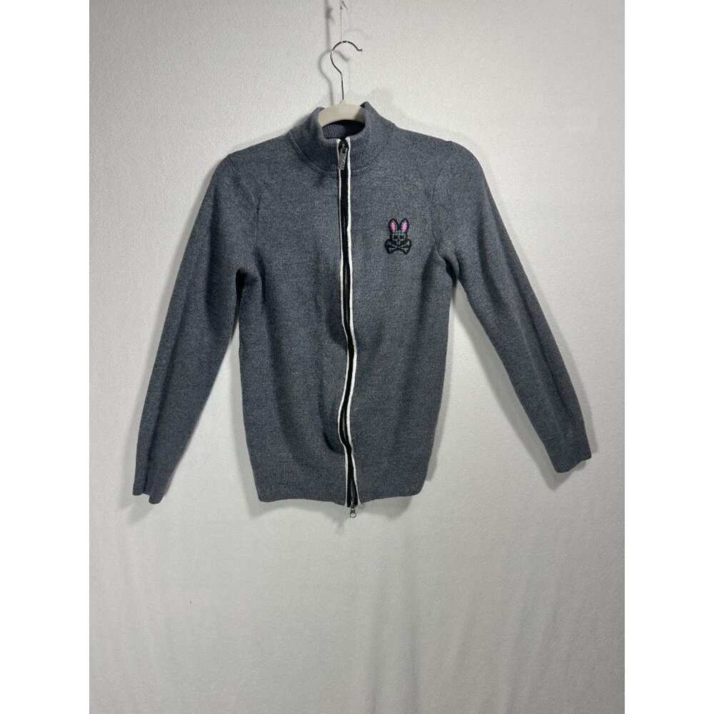 Psycho Bunny Gray Merino Wool Jacket